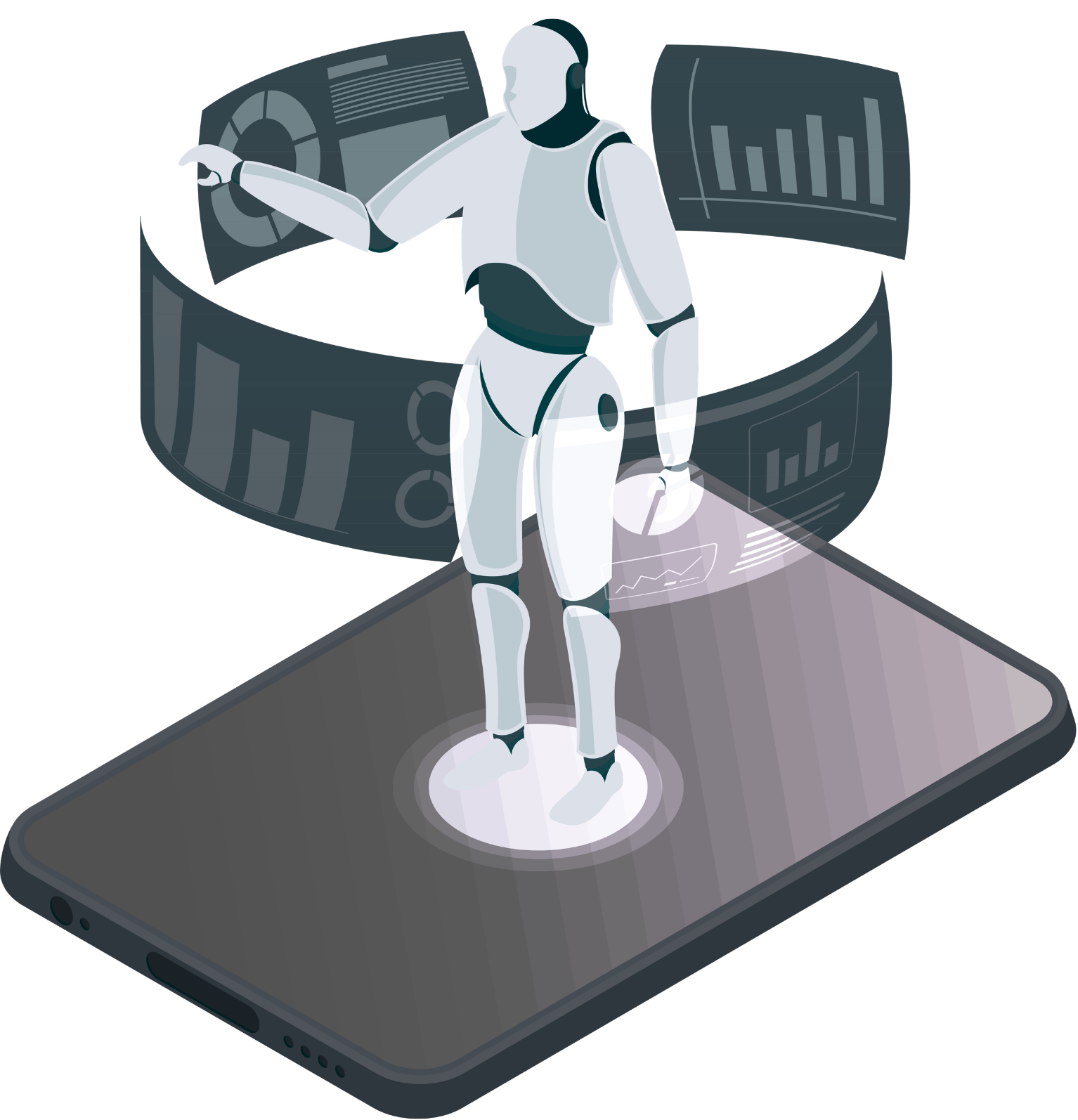 End-to-end construction automation illustration